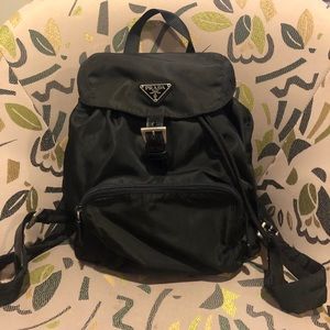 Prada Nylon Backpack in Black